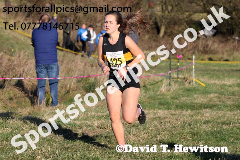 Womens under-17s and under-20s North Eastern Cross Country, 2018 Northern Cross Country Champs., Wrekenton, Gateshead. Photo:  David T. Hewitson/Sports for All Pics